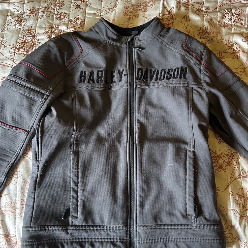 Harley-Davidson Black and Gray Jacket